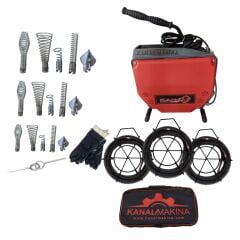 Tıkanıklık Gider Açma Makinesi 16-19-22 Mm Full Set