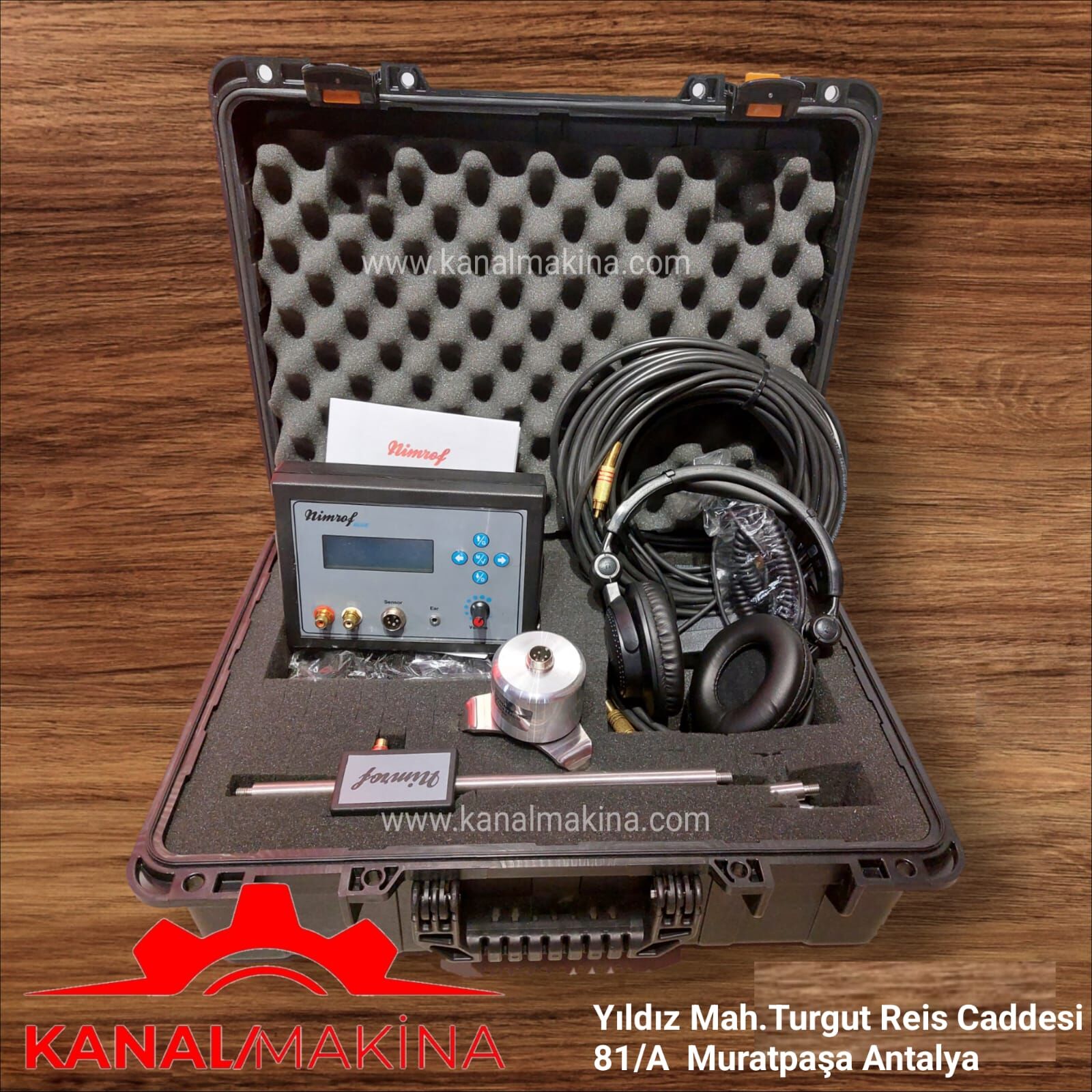 Nimrof Plus Akustik Dinleme Pis Ve Temiz Su Kaçak Tespit Cihazı