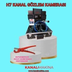 Kanal Makina Kanal Gözlem Kamerası 7 inç HEDİYELİ