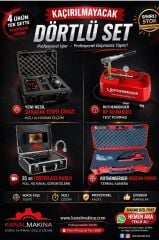 Dörtlü Set Kampanyası Kanal Gözlem Dinleme Cihazı Termal kamera Test Pompası