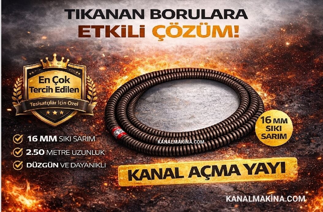 16 mm Sıkı Sarım Yay (2.50 metre)