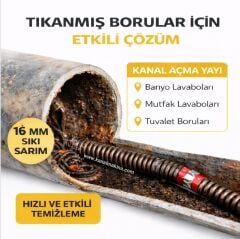 16 mm Sıkı Sarım Yay (2.50 metre)