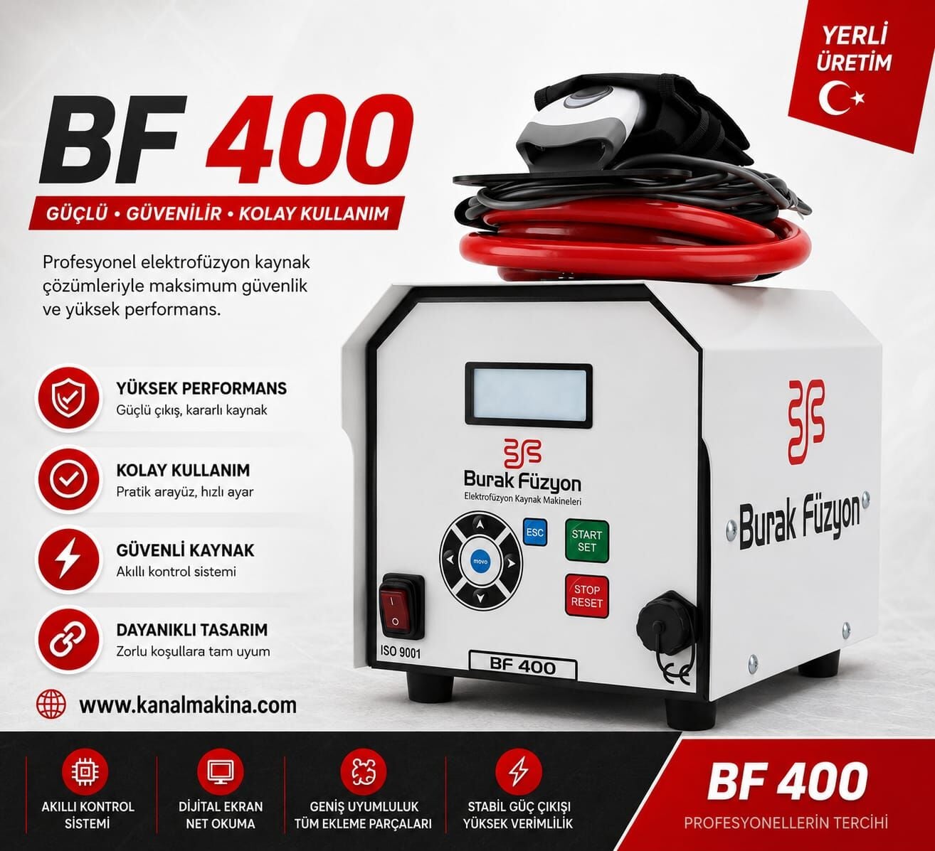 Elektrofüzyon Kaynak Makinesi BF400