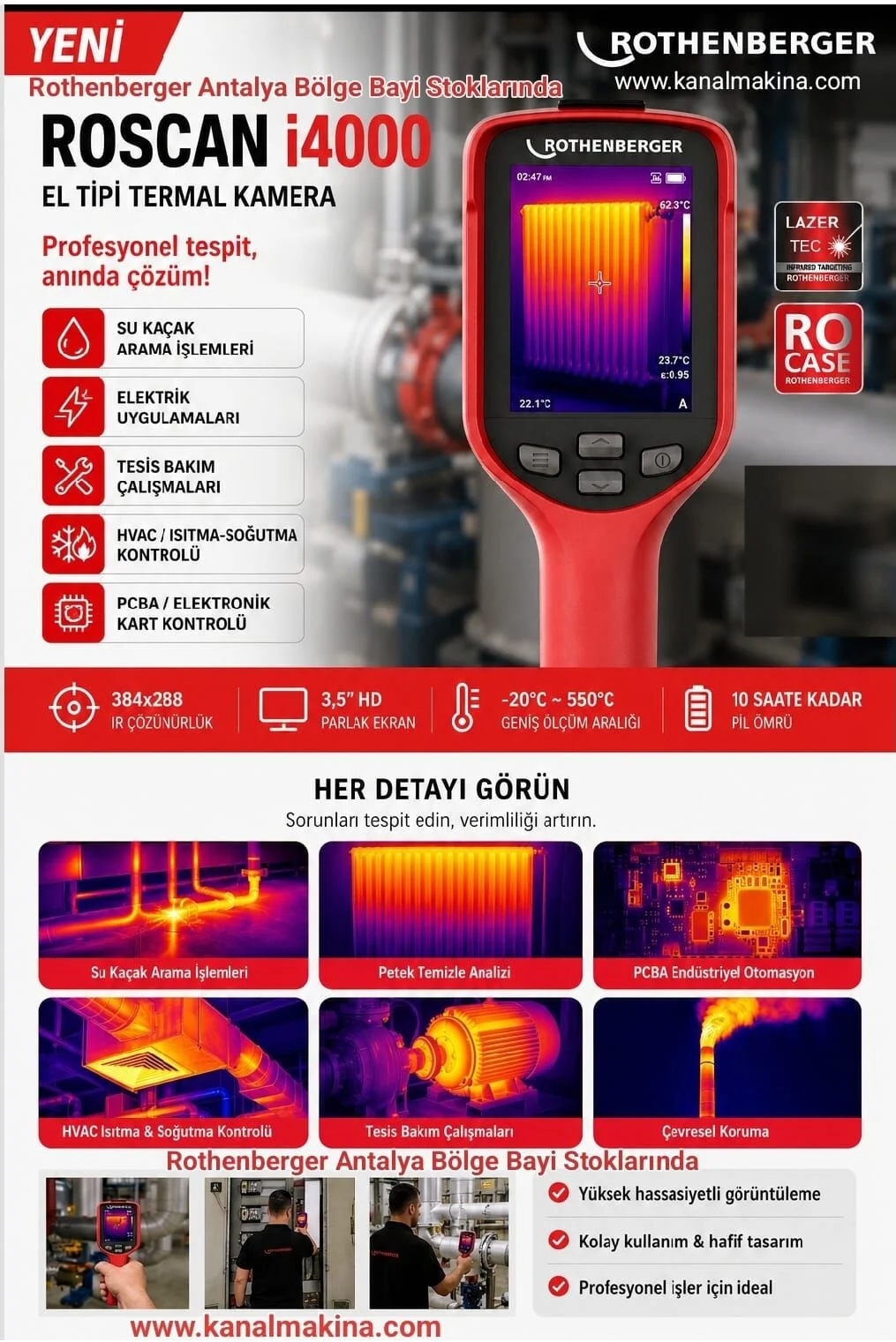[KNL311900] Rothenberger Roscan i4000 Termal Kamera